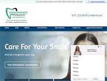 Tablet Screenshot of lindenhurstorthodontics.com